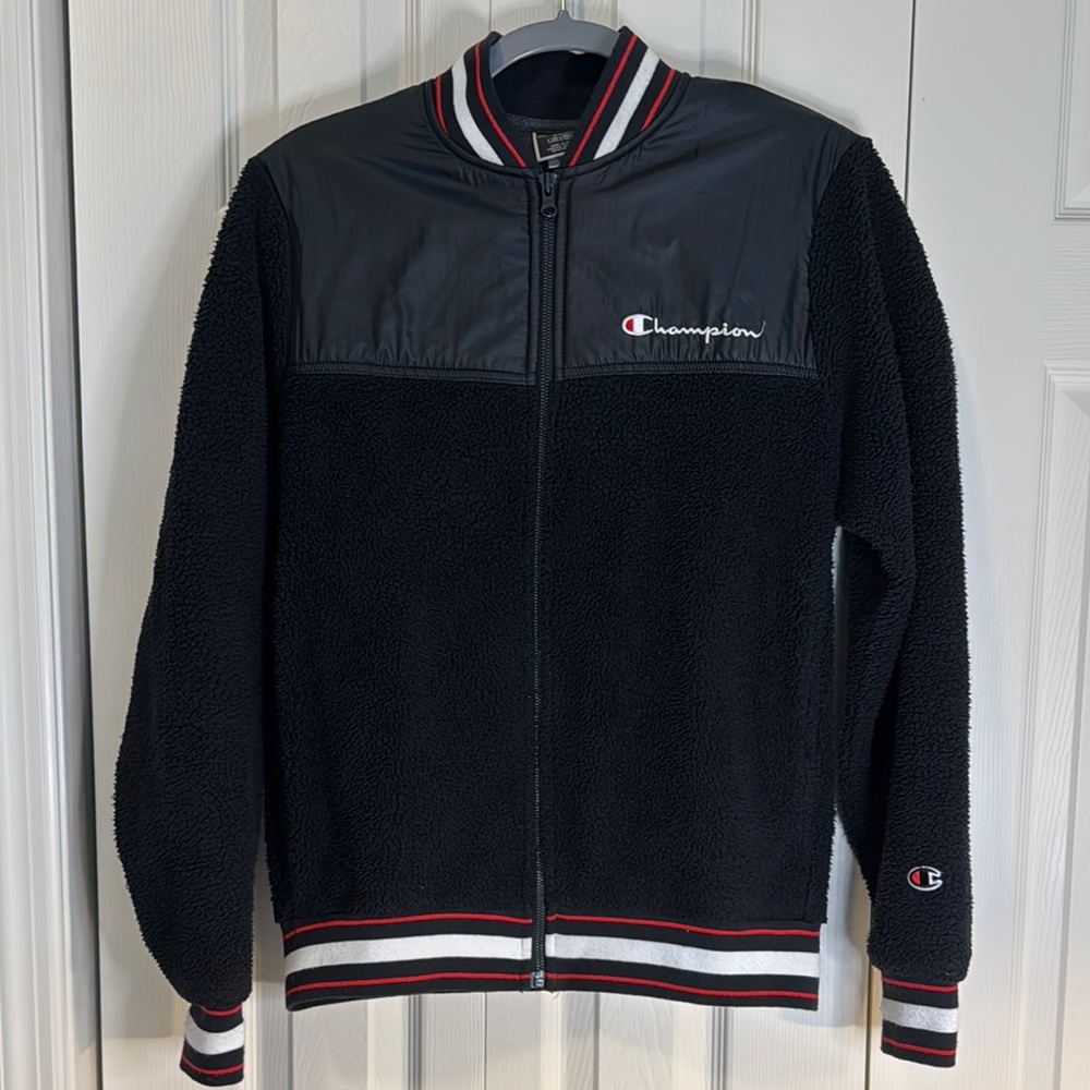 Champion Black Fleece Jacket S